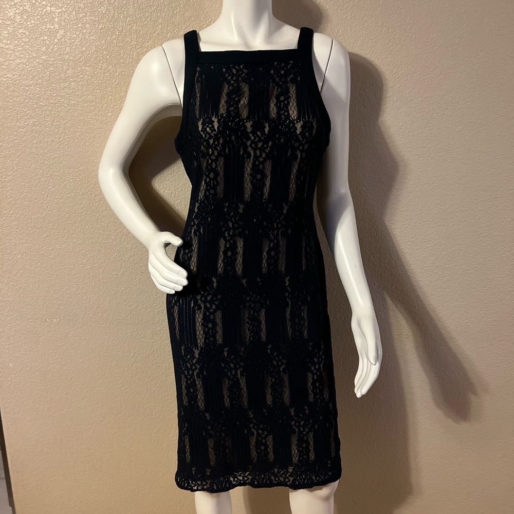 Bleuh Ciel Lace Overlay Cocktail Dress Size L